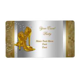 High Heel Shoes Silver Gold Event