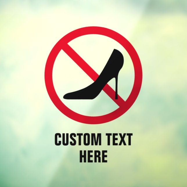 High heel stiletto shoes not allowed custom (Sheet 3)