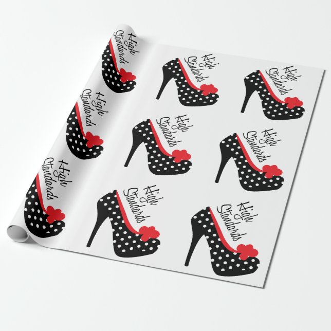 High Heel Wrapping Paper (Unrolled)