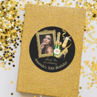 High Heels and Champagne Birthday Thank You