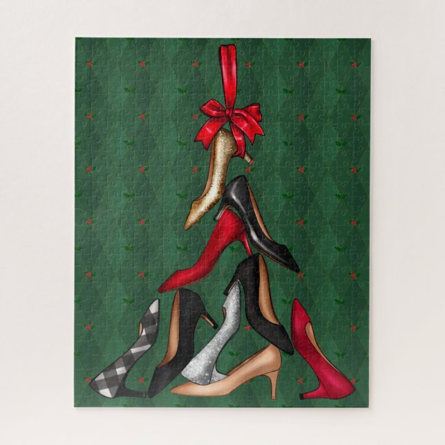 High Heels Christmas Tree Puzzle (Vertical)