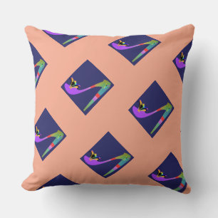 High Heels Fancy Peach Decorative Cushion