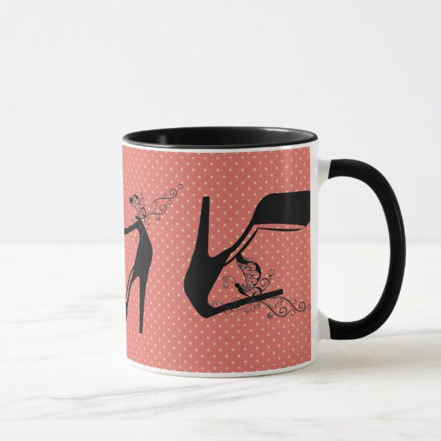 High Heels Fashion Stylist  Designer  Patterns Mug (Right)