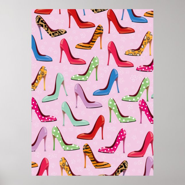 high heels Pattern Poster (Front)