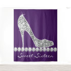 High Heels Purple Sweet Sixteen Birthday Party