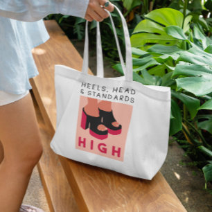 High Heels Quote Tote Bag