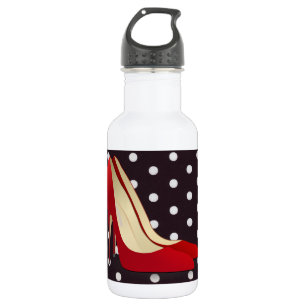 high heels red 532 ml water bottle