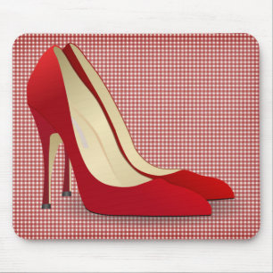 high heels red mouse pad