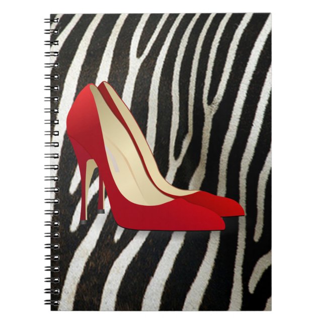 high heels red spiral notebook (Front)