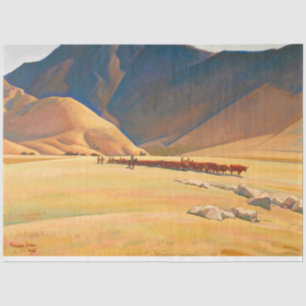 High Hills of Tehachapi by Maynard Dixon Tissue Paper