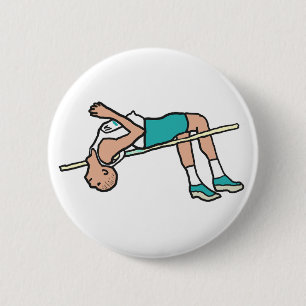 High Jump 6 Cm Round Badge