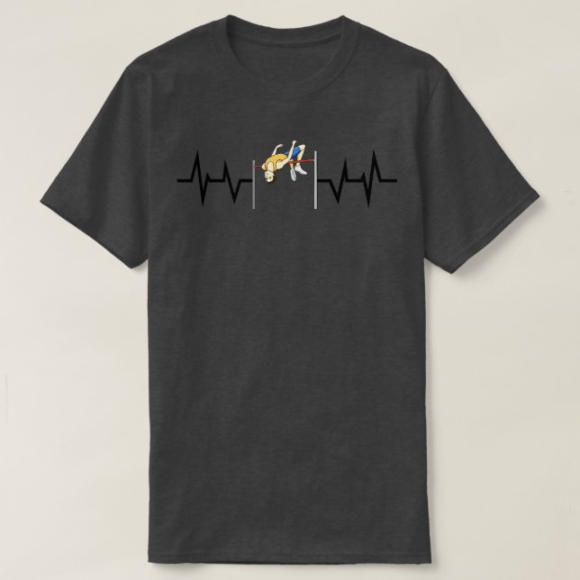 High Jump Pole Vault T-Shirt (Design Front)