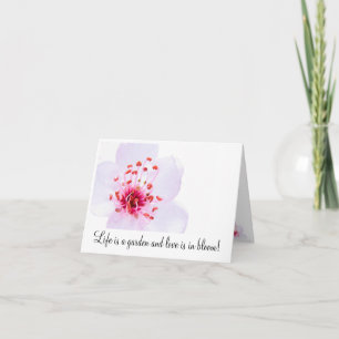 high-key-sakura-blossom-800, Life is a garden a... Card