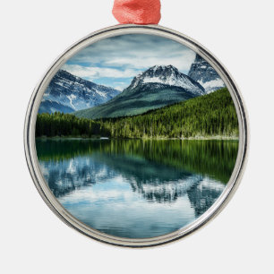 High Lake Reflection Metal Tree Decoration