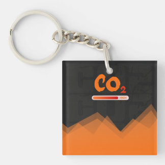High levels of carbon dioxide pollution,colourful  key ring
