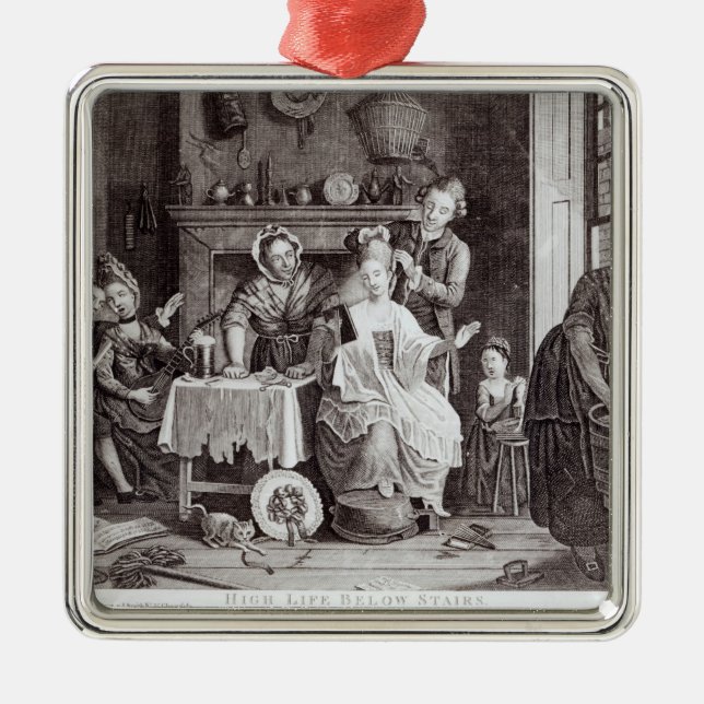 High Life Below Stairs Metal Tree Decoration (Front)