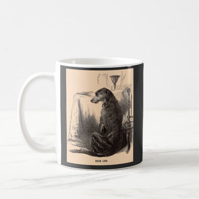 high life dog, low life dog coffee mug (Left)