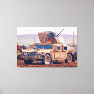 HIGH MOBILITY MULTIPURPOSE WHEELED VEHICLE 32x48 Canvas Print