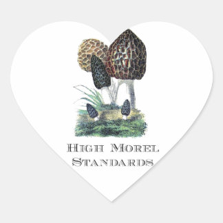 High Morel Standards Heart Sticker