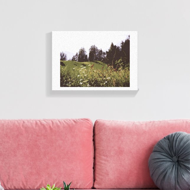 High Mountain Paradise canvas print (Insitu(LivingRoom))