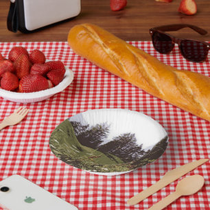 High Mountain Paradise paper bowls Plate