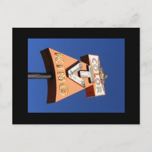 High Neon Style Sign Postcard