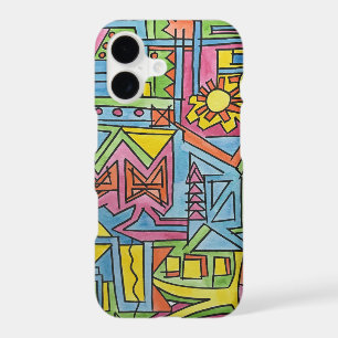 High Noon-Whimsical Modern Geometric Art