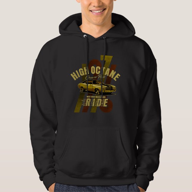 High Octane, West Coast Muscle Cars, Hoodie (Front)
