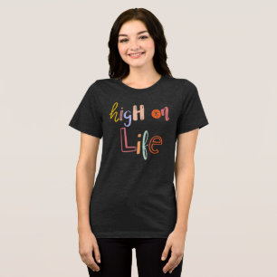 High on Life - Retro Doodle Typography Shirt