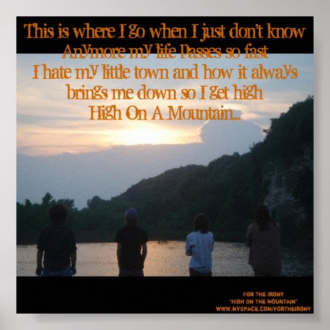 High On The Mountain Poster (Front)