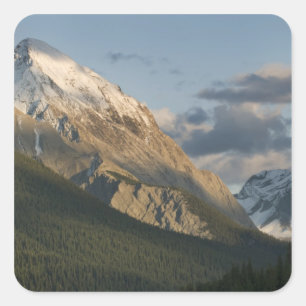 High peak near Maligne Lake, Jasper National Square Sticker