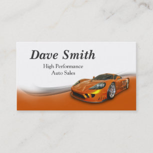 High Performance Automotive Sales & Service Business Card
