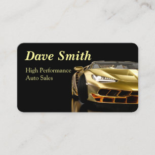 High Performance Automotive Sales & Service Business Card