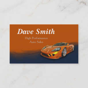 High Performance Automotive Sales & Service Business Card