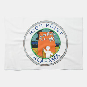 HIGH POINT ALABAMA CHEAHA MT. TEA TOWEL