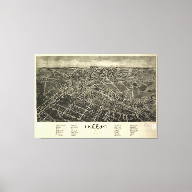 High Point, North Carolina (1913) Canvas Print (Front)