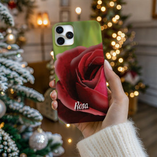 High-Poly Rose In Full Bloom - Artistic Phone Case