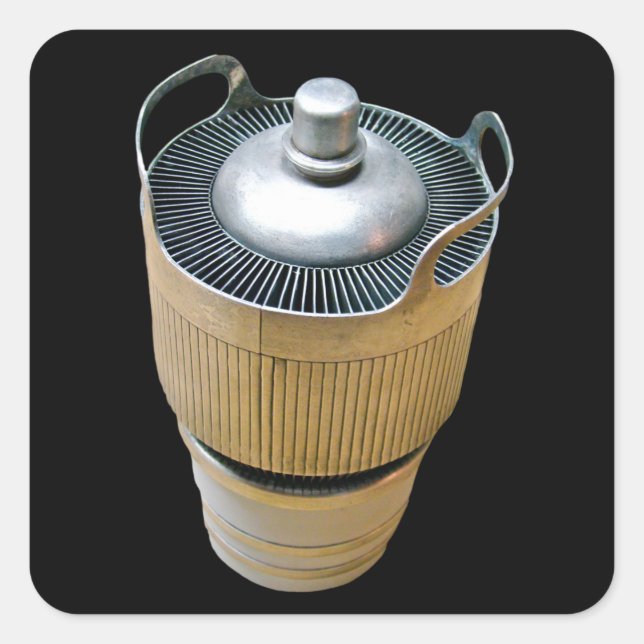 High Power Transmitting Vacuum Tube Square Sticker (Front)