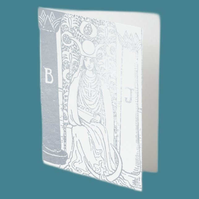 High Priestess Silver Tarot Card (Creator Uploaded)