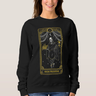 High Priestess Tarot Card Occult Gothic Astrology  Sweatshirt