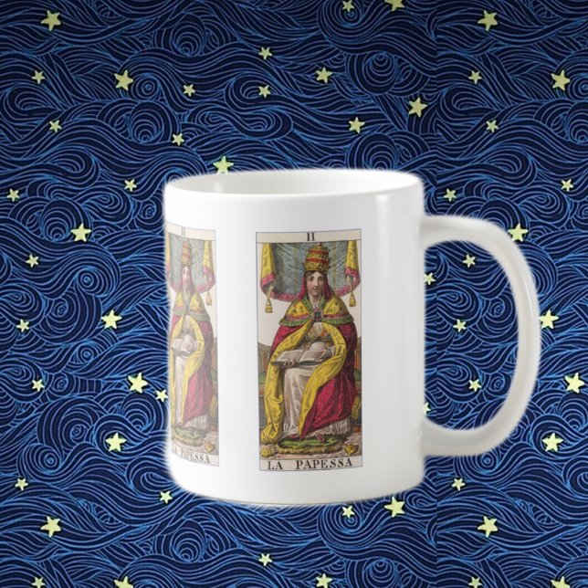 High Priestess Vintage Tarot Coffee Mug (Creator Uploaded)