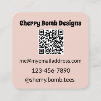 High quality business cards with QR code