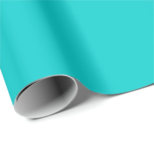High Quality Colour Coordinated Deep Aqua Wrapping Paper (Roll Corner)