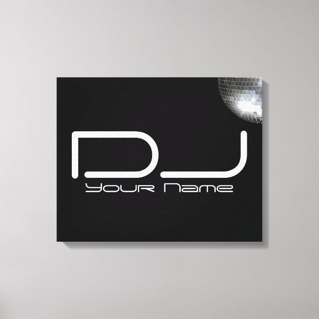 High Quality DJ Canvas Print (Front)