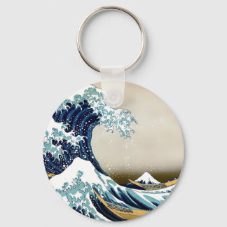 High Quality Great Wave off Kanagawa by Hokusai Key Ring