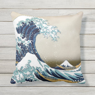 High Quality Great Wave off Kanagawa Outdoor Cushion