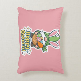 High-quality "Hoppy Easter" gnome illustration Decorative Cushion