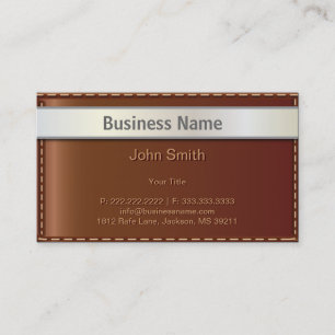 High Quality Leather Bag Style Business Card