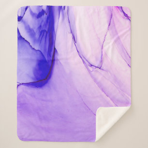 High-quality modern abstract painting rendered wit sherpa blanket