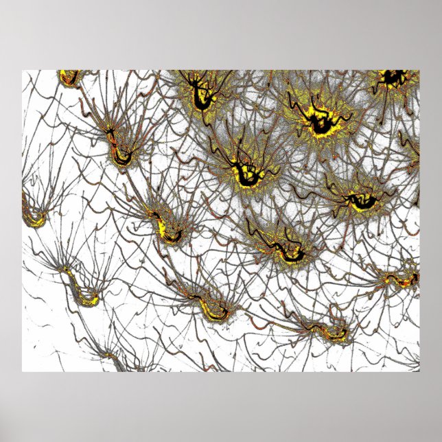 High-Quality Neural Energy Art Poster (Front)